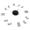 thumbnail image 3 of Reloj de pared sin marco con efecto 3D, autoadhesivo, impermeable, sencillo, para oficina, dormitorio y hogar., 3 of 14