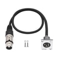 thumbnail image 1 of Conector macho a hembra Conector de audio Piezas de repuesto Cables de extensión profesionales fáciles de instalar para amplificadores, 1 of 9