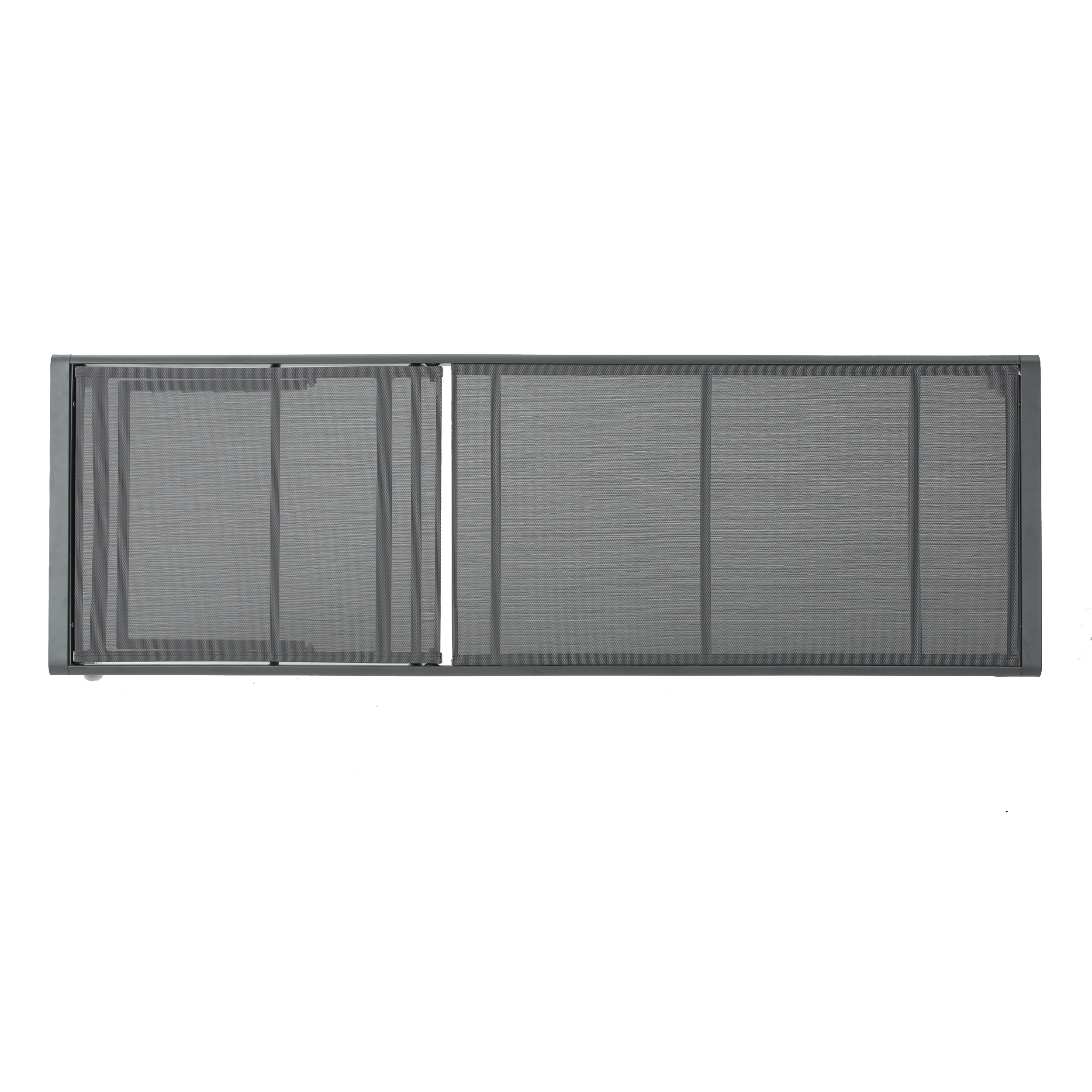 Miller Outdoor Aluminum Chaise Lounge and C-Shaped Side Table, Grey