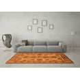 thumbnail image 3 of Ahgly Company Indoor Square Oriental Orange Industrial Area Rugs, 8' Square, 3 of 4