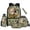 Baseball Bass Fish Camo, variant on Binienty Duck Camo Bow Print 5 PCS Kids Backpack Lunchbox Combo For Boys 10-12 Lightweight Bookbag With Front Pockets Lunchbag Zipper Pencil Pouch Wristlet Keychain Primary School Students Supplies