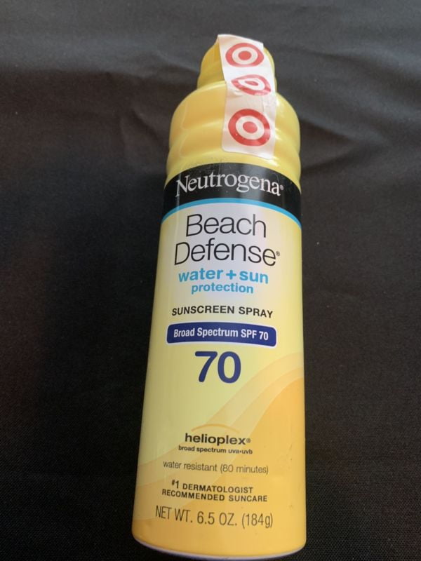 neutrogena beach defense spf 70 recall