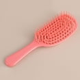 thumbnail image 3 of Cepillo para el cabello con costillas huecaspeine para masaje del cuero cabelludo de secado rápidoherramienta de estilismo (rosa) Ehuebsd cuidado belleza, 3 of 3