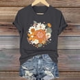 thumbnail image 6 of Tittly T Shirts for Women Graphic Tees Women's Loose Printed Short Sleeved Shirt Summer Casual Cotton Short Sleeved Shirt Tshirts Shirts Spring Tops for Women Grey L, 6 of 6