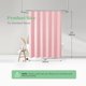 thumbnail image 4 of Dynamene Cortina de ducha de tela rosa – Cortinas de ducha de tela resistente con textura de gofre para baño 256 g/m² Juego de cortinas de baño de lujo con 12 ganchos 72 x 72 rosa, 4 of 5