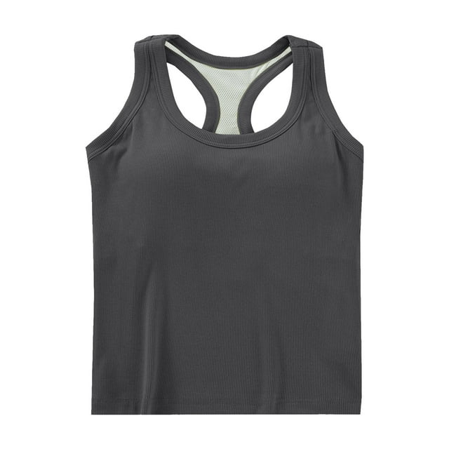 Birdeem Womens Padded High Waisted Slim Tank Top with Solid Color Base Shirt