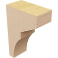 thumbnail image 5 of 2"W x 4"D x 6"H Classic Monterey Rough Cedar Woodgrain TimberThane Corbel, Primed Tan, 5 of 6