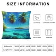 thumbnail image 5 of Pillow Covers , Hawaiin Throw Pillow Covers, Summer Coastal Cushion Covers, Style Blue Sea Wave Decorative Square Pillow Cases Bedroom Decor, 5 of 5