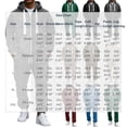 thumbnail image 2 of cocolona Sweatsuits for Men Full Zip Hoodie and Sweatpants 2 Piece Tracksuits Fall Winter Outfits with Pockets, 2 of 6