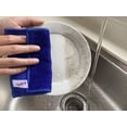 thumbnail image 3 of 16 Pack Microfiber Scrub Dish Cleaning Cloth, Non-Scratch, Reusable & Durable for Pan Pot Dish Cooktop Stovetop Counter Kitchen Household, Machine Washable, 6 x 6 Inch, Blue & Green Assorted, 3 of 8