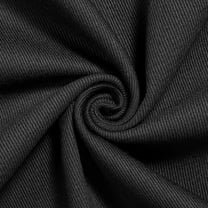 Bull Denim - Black Cotton 58/60" Hypoallergenic Twill Fabric By The Yard