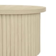 thumbnail image 6 of Williamspace Modern Round Coffee Table Set of 2, Nesting End Table Accent Side Tables Wood Circular Center Table Set for Living Room Bedroom Apartment, Beige, 6 of 6