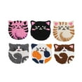 thumbnail image 1 of Punch Needle Kit for Beginners, Cat Pattern Punch Needle Kit with Yarns Embroidery Hoop Instruction, DIY Set of 6 Punchs Needles Cat Coasters Kits, 1 of 8