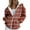 Wine, variant on Women's Black White Striped Zip Hoodie, Lightweight Casual Hooded Sweatshirt with Pockets, Fall Fashion Streetwear for Daily Outings, Vacation, and Club Wear Black L