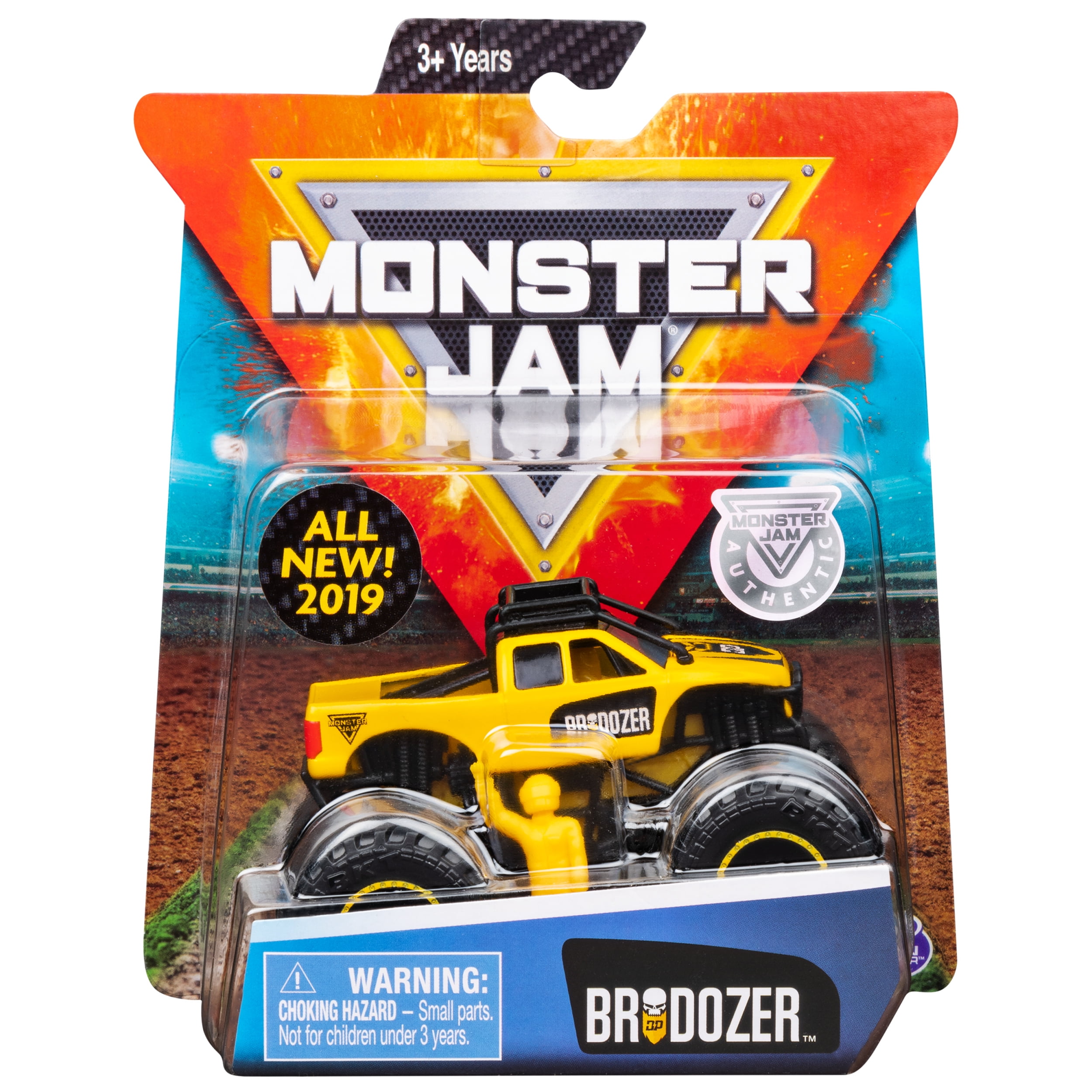 Monster Jam, Official Brodozer Monster Truck, Die-Cast Vehicle, Arena Favor...