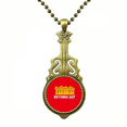 thumbnail image 1 of Collier Fête Nationale Forte Pendentif Guitare Antique, 1 of 3