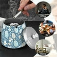 thumbnail image 4 of Yayeee Ashtray with Lid for Cigarette Smokeless Stainless Steel Home Ash Holder, Easter Eggs, 4 of 7
