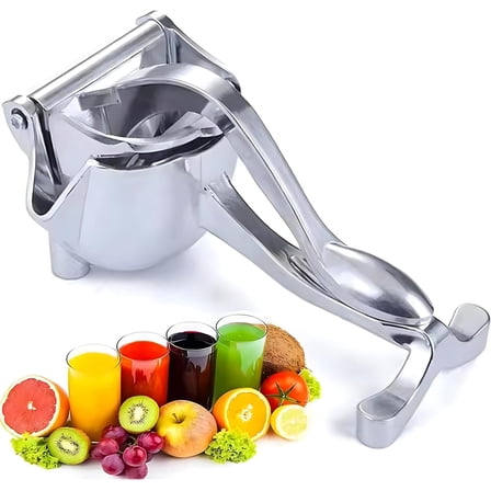 Fruit Juice Squeezer | Large Aluminum Manual Juicer for Orange, Grape, Lemon, Lime