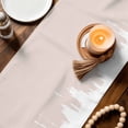 thumbnail image 3 of Abstract Cream Beige Table Runner 70 Inches, Modern Minimalist Graffiti Artwork Bed Runner Dresser Scarves Tabletop for Indoor Outdoor Parties/Ceremony/Banquet, 13" x 70", 3 of 9