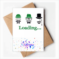 thumbnail image 1 of green hat chinese joke colou Welcome Back Greeting Cards Envelopes Blank, 1 of 3
