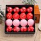 thumbnail image 4 of Surtidos juegos de adornos navideños, 16 bolas navideñas irrompibles, 2,36 pulgadas, diseño retro con grietas, árbol de Navidad, 4 of 5