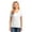 White, variant on Port & Company Women's Core Cotton V-Neck Tee. LPC54V