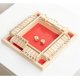 thumbnail image 2 of FELTECHELECTR Juego de mesa digital de madera de cuatro caras para padres e hijos, divertido juego familiar para fiestas, viajes, guarderías, juguetes educativos (rojo), 2 of 7