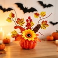 thumbnail image 5 of WYBXZ Style B Artificial Pumpkin Arrangement, Fall Themed Table Decor for Summer Parties, Berry Accent (142), 5 of 7