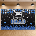 thumbnail image 5 of Gold Stars Graduation Banner Graduation Cap Class of 2026 Backdrop Diploma Black Tassel Grad Party Background for Graduation Party Class of 2026 Celebration Commencement Ceremony, 5 of 9