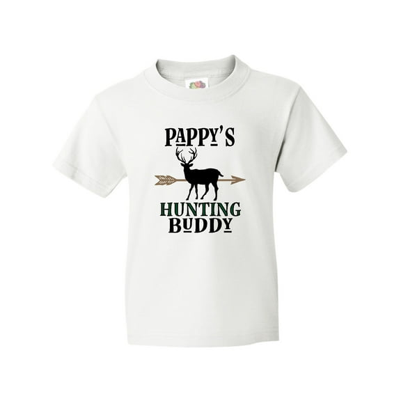 Inktastic Pappys Hunting Buddy Bow Hunter Youth T-Shirt