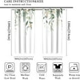 thumbnail image 2 of 2pcs 3D Three-dimensional Flower Pattern Curtains For Living Room Grommet Top Window Treatment Set for Study Room and Home Decor, 2 of 5