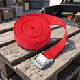 thumbnail image 3 of Tie Down Straps Cam Buckle Straps 1 Inch Wide 16.4 Feet Long Heavy Duty Straps Nylon Webbing Roller Cam Buckle Green Single Pack, 3 of 5