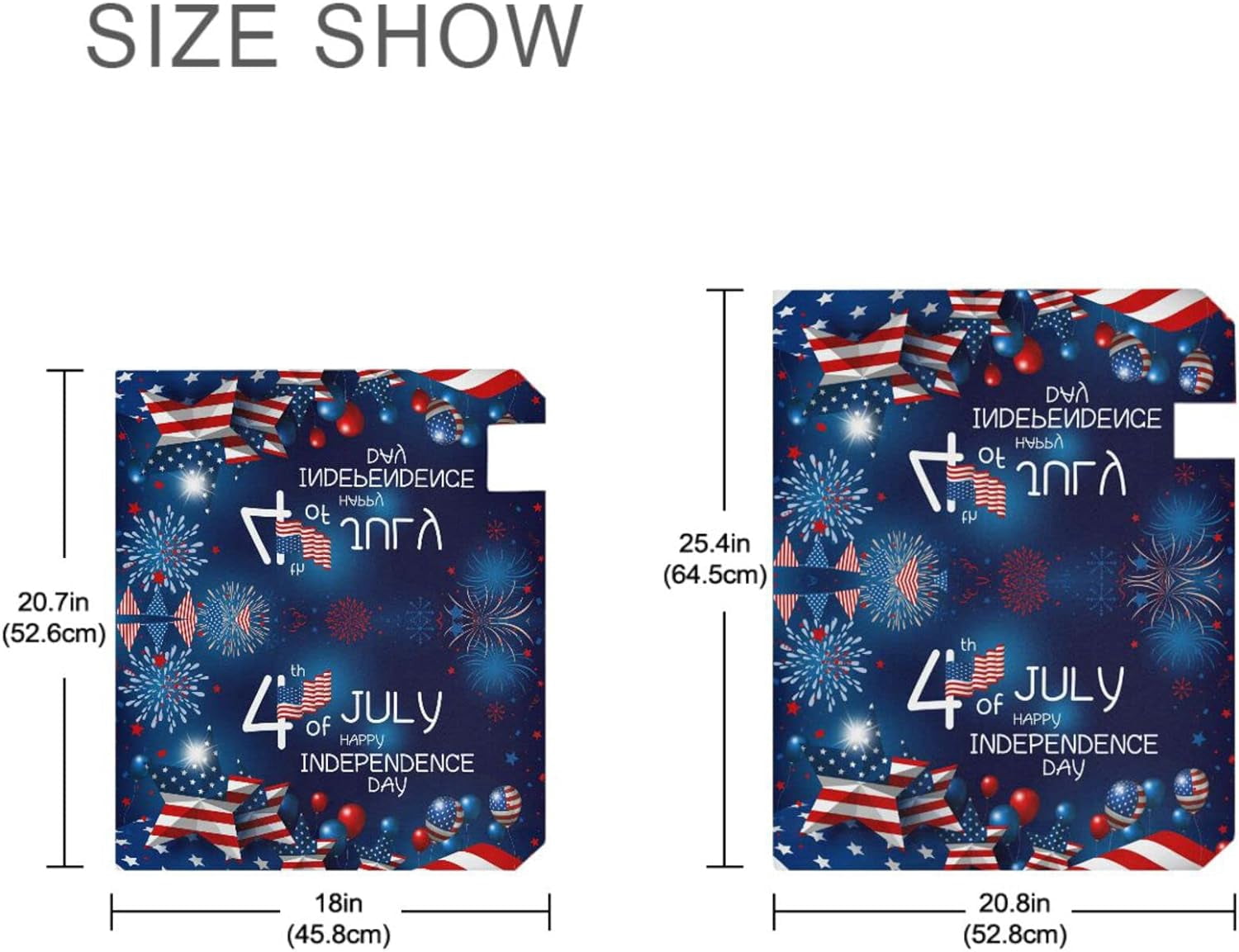 USA 4th July Happy Independence Day Magnetic Mailbox Cover MailWraps Garden Yard Home Decor for Outside Oversized-25.4" x20.8"\u2026