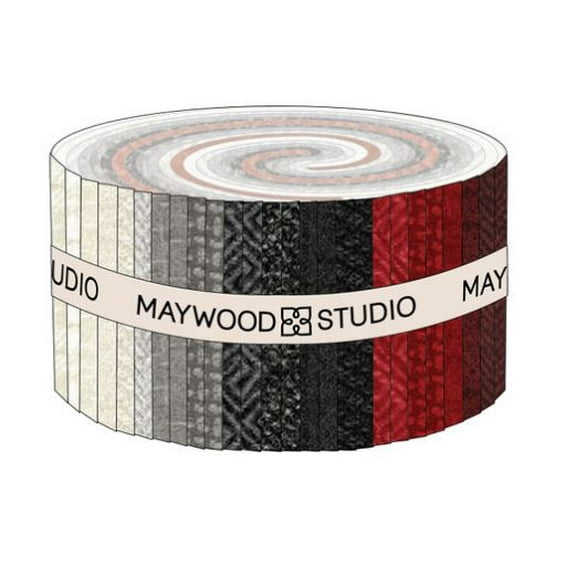 Bonnie Sullivan Woolies Flannel Winterberries Maywood Studio Strips 40 2.5-inch Strips Jelly Roll (ST-MASWOF-WINT) M421.26