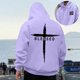 thumbnail image 1 of MHFRRA Sudadera con Capucha para Hombre, de Manga Larga, Informal, con Diseño Estampado, para Uso Diario y Actividades Al Aire Libre, Cómoda Sudadera con Capucha para Otoño E Invierno Púrpura, 1 of 6