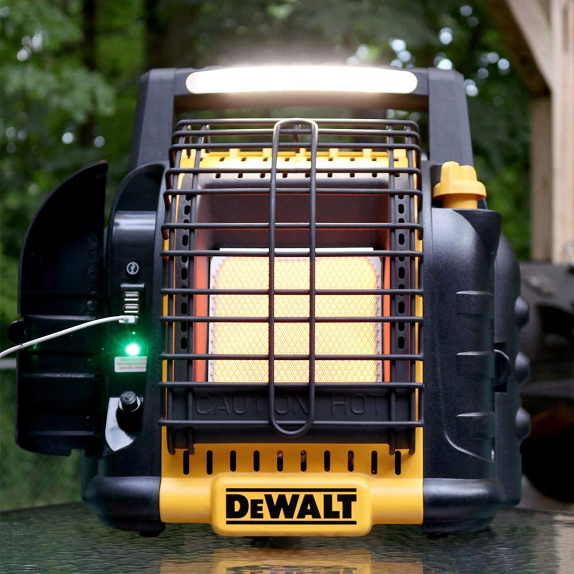 Dewalt 12,000 BTU Portable Cordless Heavy Duty Propane Radiant Heater,  Black - Walmart.com