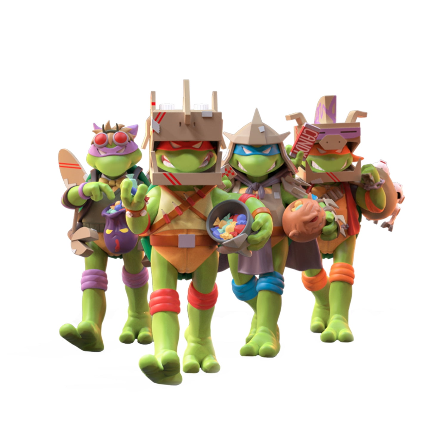 Neca TMNT 7 Inch Action Figure 4 Pack - Turtles in Disguise with