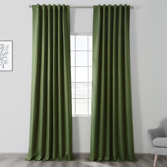 Oasis Green Blackout Room Darkening Curtain (1 Panel), Oasis Green, 50W X 84L