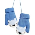 thumbnail image 5 of Guantes de punto para bebé Manoplas mágicas de invierno Gruesas y cálidas con forro polar Guante cálido de invierno para niños Mitones Juego de esquí Guante cálido para nieve con Str antipérdida, 5 of 5