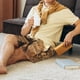 thumbnail image 5 of Balery Egyptian Cat Pharaoh Magic Pantalones cortos de pijama de punto de algodón para hombre con cinturilla y bolsillos-Large, 5 of 6