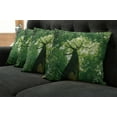 thumbnail image 2 of Ambesonne Nature Throw Pillow Cover 4 Pack, Leaves Tree Branches, 20", Green Pale Green Brown, 2 of 6
