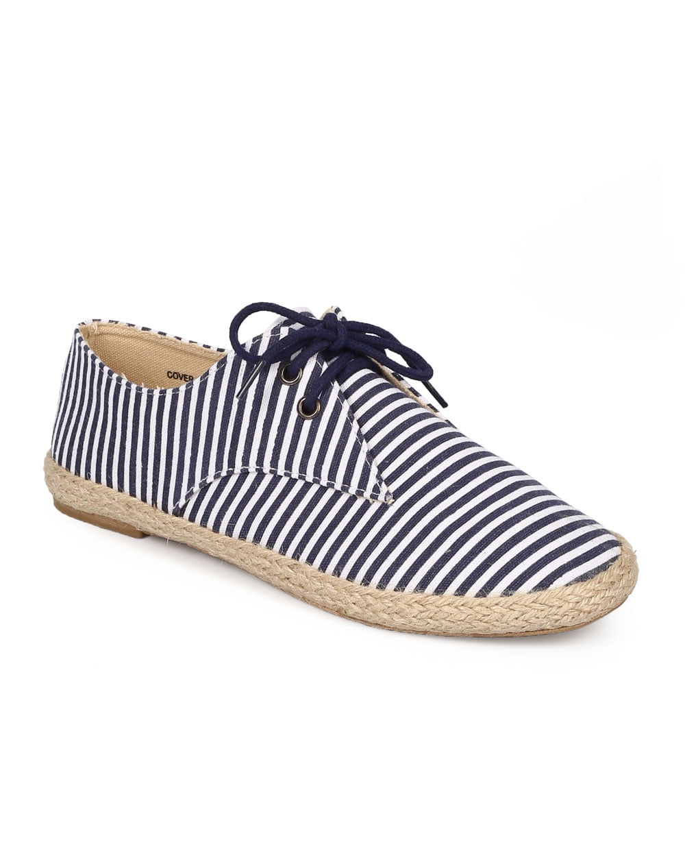 Denim Braided Espadrille Slip On Loafer Flat