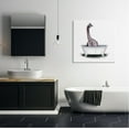 thumbnail image 2 of Stupell Bathroom Dinosaur Vintage Tub Animals & Insects Painting Gallery Wrapped Canvas Print Wall Art, 2 of 7