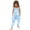 Light blue-c, variant on Toddler Girls' Casual Sleeveless Jumpsuits Kids Spaghetti Strap Loose Romper Wide Leg Pants Outfits Clothes for Girls 6T