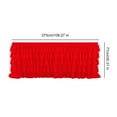 thumbnail image 7 of Red Tulle Table Skirt for 6ft/9ft Rectangle Tables Wrinkle Free Ruffled Tablecloths for Baby Shower Party Wedding Birthday Cake Dessert Table Decor, 7 of 7