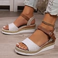 thumbnail image 5 of Willtoo Wedges for Women Summer Dressy Slip On Orthopedic Sandals with Arch Support Open Toe Ankle Strap Beach Boho Sandals, 5 of 5