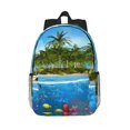 thumbnail image 1 of Easygdp Island And Coral Reef Mochila Ligera de 15 Pulgadas para Estudiantes, Mochila Cómoda para la Escuela y Viajes, Correas Ajustables, 1 of 6