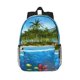 thumbnail image 1 of Disketp Island And Coral Reef Mochila Escolar de 15 Pulgadas, Mochila Ligera para Estudiantes, Viajes y Trabajo, Cómoda y Resistente para el Uso Diario, 1 of 6