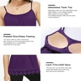 thumbnail image 2 of CHUANK Débardeurs avec Soutien-Gorge Intégré pour Femmes Bretelles Spaghetti Réglables Débardeur Sans Manches Été, 2 of 6