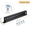 thumbnail image 2 of Uxcell 1U 19 Inch Cable Management, 1 Pack 12 Slot Horizontal Rack Mount Wire Organizer, Black, 2 of 7